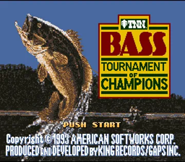 TNN Bass Tournament of Champions (USA) screen shot title